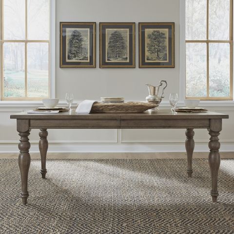 Americana Farmhouse Rectangular Leg Table By Liberty | 1Stopbedrooms intended for Rectangular Leg Table